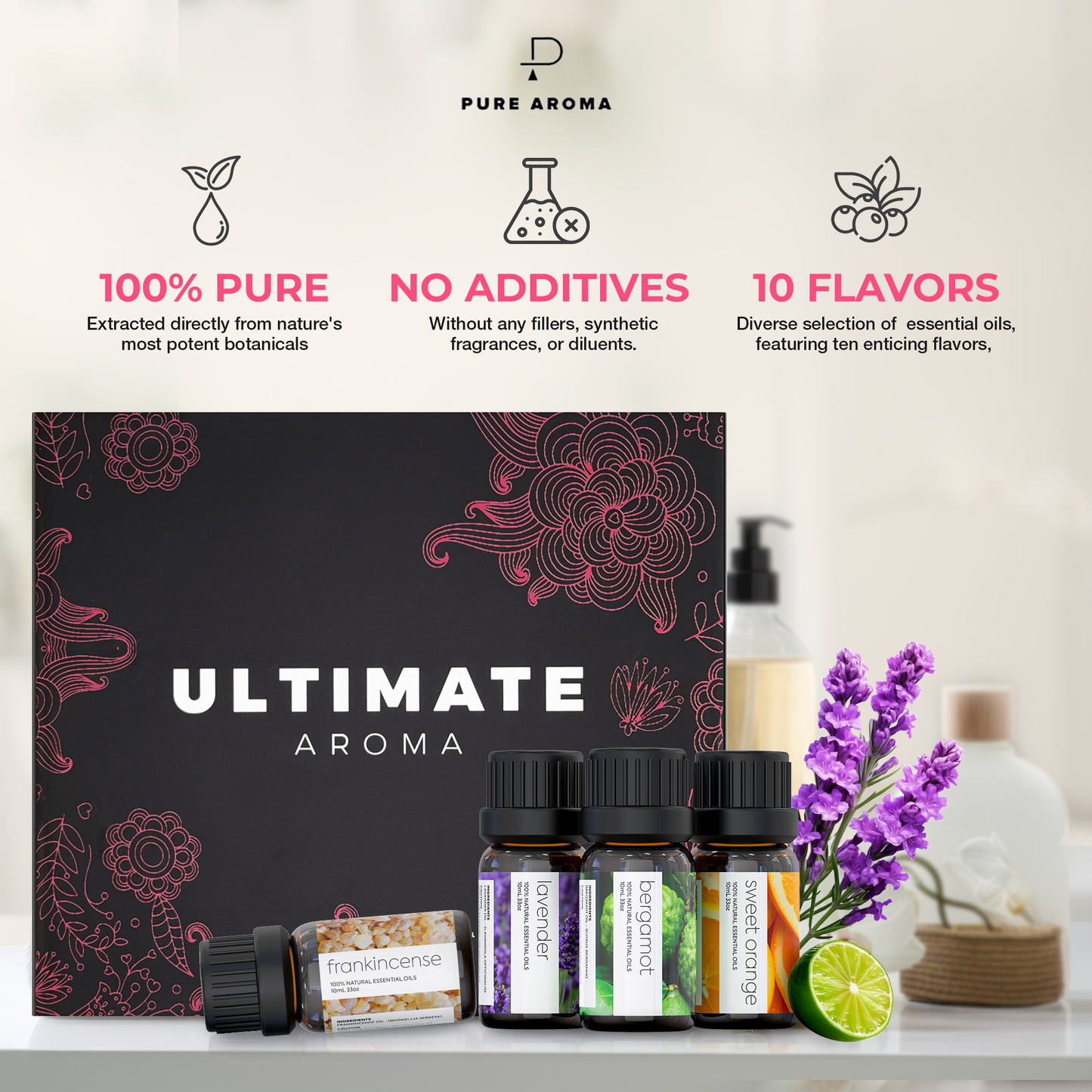 Premium Essential Oils Gift Set – 100% Pure & Therapeutic