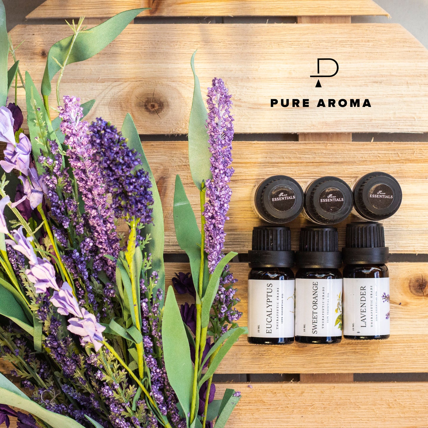 Pure Essentials Essential Oil Set – 100% Natural & Therapeutic